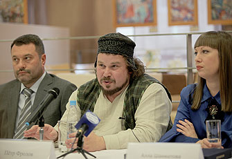 Петр Фролов на пресс-конференции