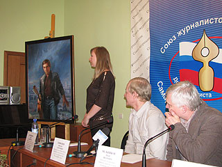 Презентация портрета Владимира Высоцкого художника Анны Горбуновой