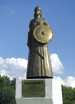 Монумент легендарной княгине буртасов Нарчатке