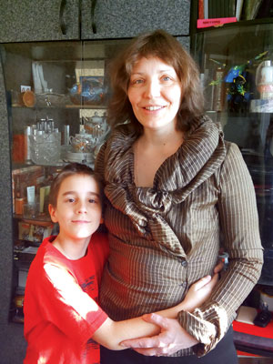 Наталья Садовская с сыном Фёдором