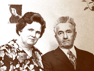 О.В. Тендлер (Слесарева) с супругом В.Б. Тендлером. 1976 год