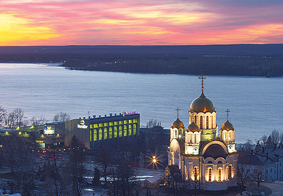 Вид на Волгу с площади Славы. Фото: Антон Андриянов